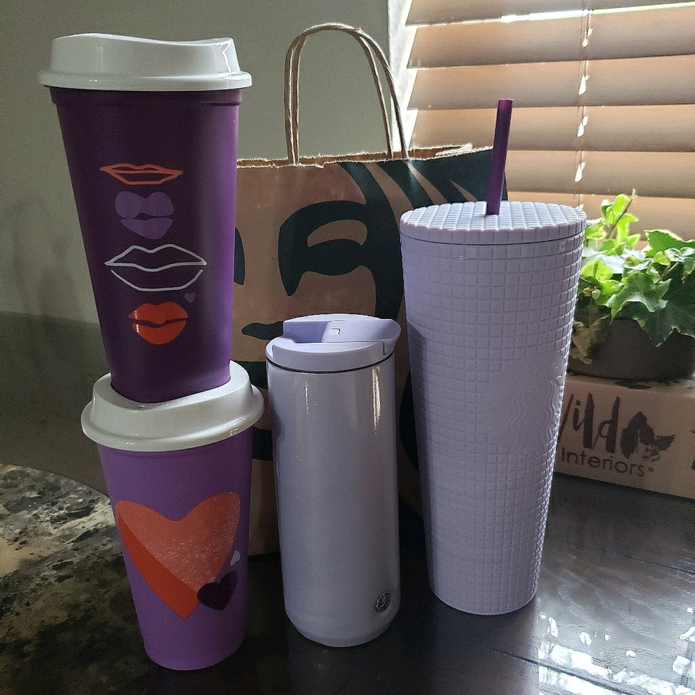 💜SOLD💜 Starbucks lilac purple bundle